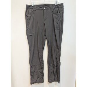 Eddie Bauer‎ Cargo Pants Women's Size 12 Gray Roll Up Hiking Stretch Performance